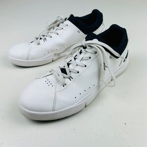 On Cloud The Roger Shoes Mens 13 White Blue Sneakers Lace Up